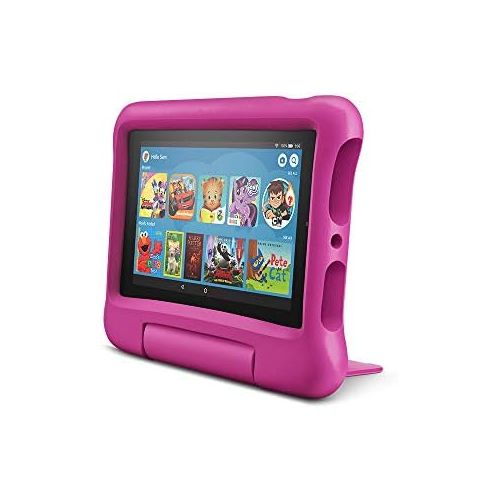  Amazon Fire 7 Kids Edition Tablet, 7 Display, 16 GB, Pink Kid-Proof Case
