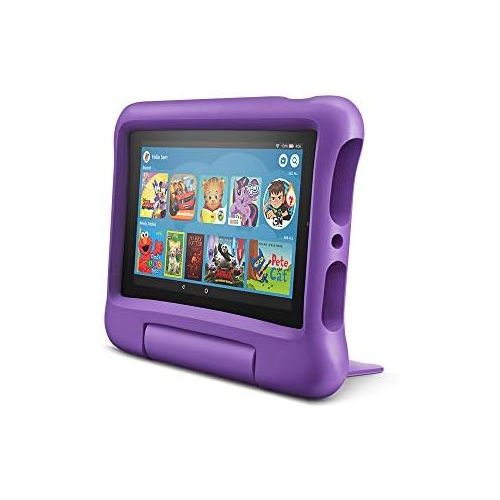  Amazon Fire 7 Kids Edition Tablet, 7 Display, 16 GB, Purple Kid-Proof Case