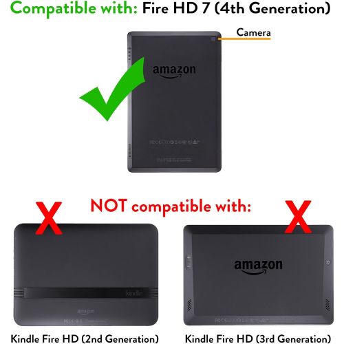  Amazon Standing Protective Case for Fire HD 7 (4th Generation), Cayenne