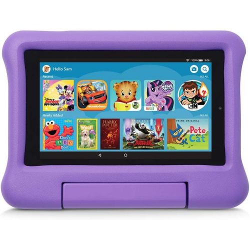  Amazon Kid-Proof Case for Fire 7 Tablet (Compatible with 9th Generation Tablet, 2019 Release), Purple