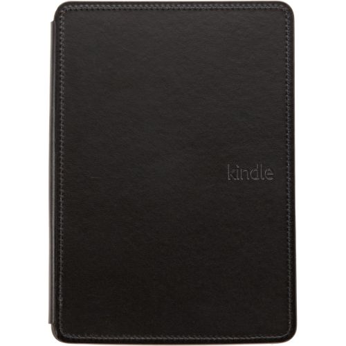  Amazon Kindle Leather Cover, Black (does not fit Kindle Paperwhite, Touch, or Keyboard)