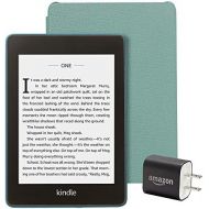Kindle Paperwhite Essentials Bundle including Kindle Paperwhite - Wifi with Special Offers, Amazon Leather Cover, and Power Adapter