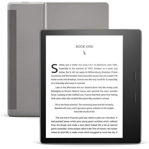  Amazon All-new Kindle Oasis - Now with adjustable warm light - 32 GB, Graphite - Free 4G LTE + Wi-Fi (International Version - AT&T)