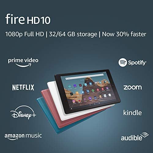  Amazon Fire HD 10 Tablet (10.1 1080p full HD display, 32 GB)  Plum