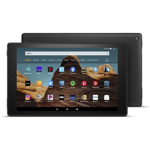  Amazon Certified Refurbished Fire HD 10 Tablet (10.1 1080p full HD display, 64 GB)  Black