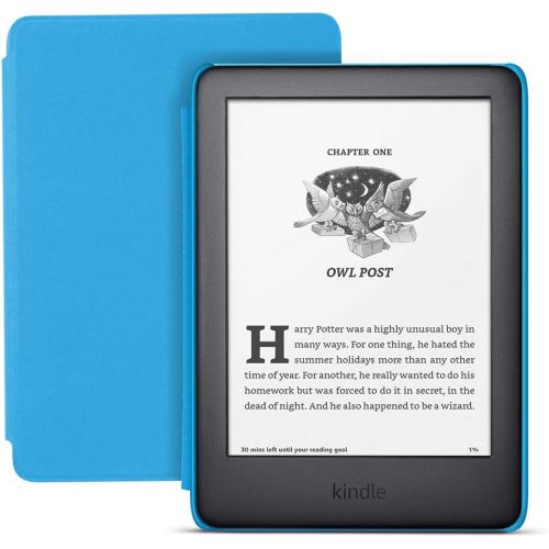  Amazon All-new Kindle Kids Edition - Includes access to thousands of books - Blue Cover