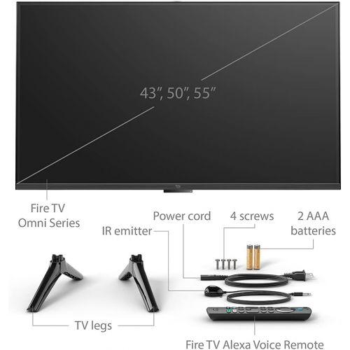  Amazon Fire TV 50 Omni Series 4K UHD smart TV, hands-free with Alexa