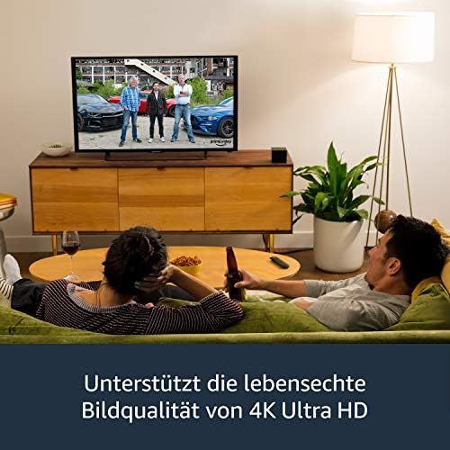  Amazon Fire TV Cube, Zertifiziert und generalueberholt │ Hands free mit Alexa, 4K?Ultra?HD Streaming Mediaplayer