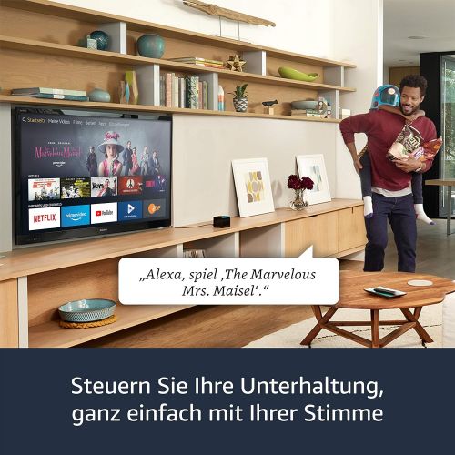  Amazon Fire TV Cube, Zertifiziert und generalueberholt │ Hands free mit Alexa, 4K?Ultra?HD Streaming Mediaplayer