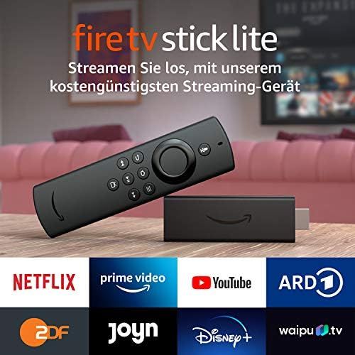  [아마존베스트]Amazon FireTVStickLite mit Alexa-Sprachfernbedienung Lite (ohne TV-Steuerungstasten) | HD-Streaminggerat | 2020