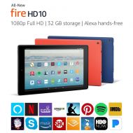 Amazon Certified Refurbished Fire HD 10 Tablet with Alexa Hands-Free, 10.1 1080p Full HD Display, 64 GB, Black - with Special Offers