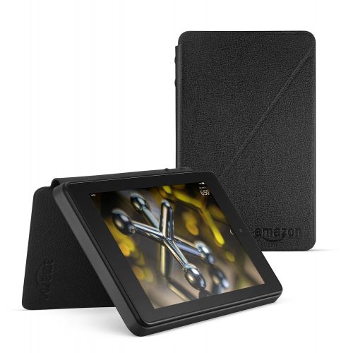  Amazon Standing Leather Case for Fire HD 6 (4th Generation), Black