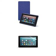Amazon Cover (Cobalt Purple) and Screen Protector (Clear) for Fire 7 Tablet (7th Generation, 2017 Release)