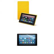 Amazon Cover (Canary Yellow) and Screen Protector (Clear) for Fire HD 8 Tablet (7th Generation, 2017 Release)