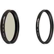 Amazon Basics Circular Polarizer Camera Lens Filter - 55 mm & UV Protection Camera Lens Filter - 58mm