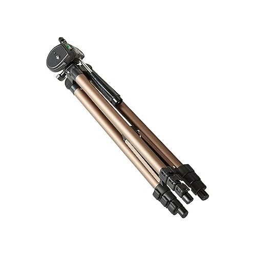  Amazon Basics 50-inch Lightweight Camera Mount Tripod Stand With Bag, Black/Brown