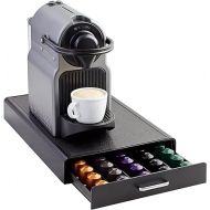Amazon Basics Nespresso OriginalLine Coffee Pod with 1 Storage Drawer Holder, 50 Capsule Capacity, Black