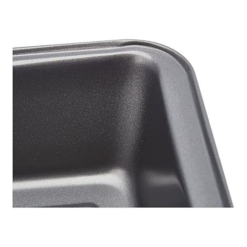  Amazon Basics Rectangular Baking Bread Loaf Pan, 9.5 x 5 Inch, Set of 2, Gray