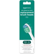 Amazon Basics Anti-Plaque Pro Replacement Brush Heads, White, 3 Count (Fits most Philips Sonicare Click-On Electric Toothbrushes) (Previously Solimo)