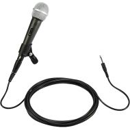 Amazon Basics - Wired Dynamic Vocal Microphone, Cardioid, XLR, Black/Silver