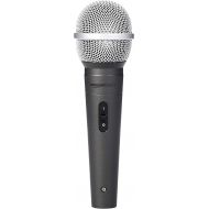 Amazon Basics Dynamic Vocal Microphone, Cardioid, XLR, Black, Silver