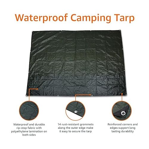  Amazon Basics - Waterproof Camping Tarp