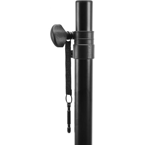  Amazon Basics Adjustable Speaker Stand - 4.1 to 6.6-Foot, Steel, Black