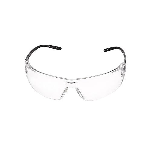  Amazon Basics Safety Glasses (Clear/Black), Anti-Fog, 12-pack (Previously AmazonCommercial brand)