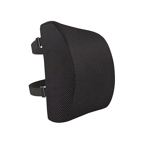  Amazon Basics Seat Cushion & Lumbar Support, Memory Foam, Black, 2-Pack