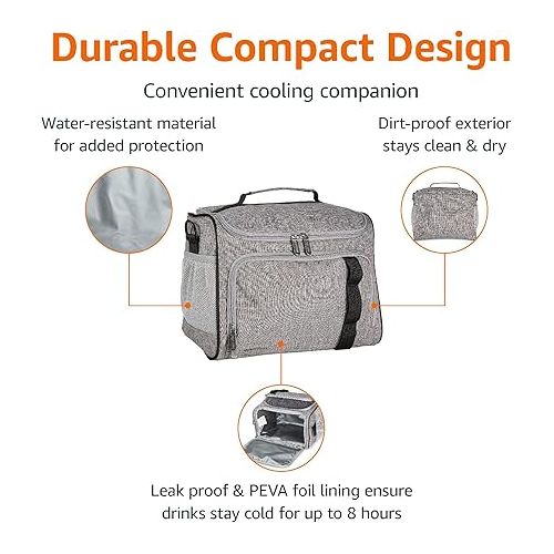  Amazon Basics Reusable Insulated Soft Cooler Bag/Backpack