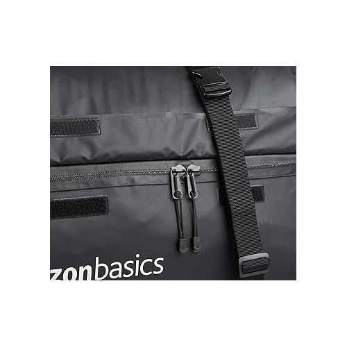  Amazon Basics Waterproof Rooftop Cargo Carrier Bag,15 Cubic Feet, Black