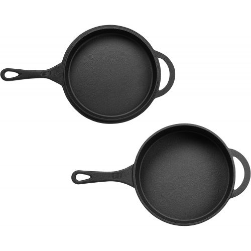  AmazonBasics Pre-Seasoned Cast Iron Skillet and Dutch Oven Set