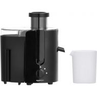 AmazonBasics Wide-Mouth, 2-Speed Centrifugal Juicer with Juice Jug and Pulp Container, Black