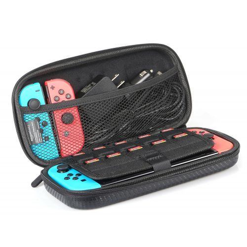  Amazon Basics Carrying Case for Nintendo Switch and Accessories - 10 x 2 x 5 Inches, Black