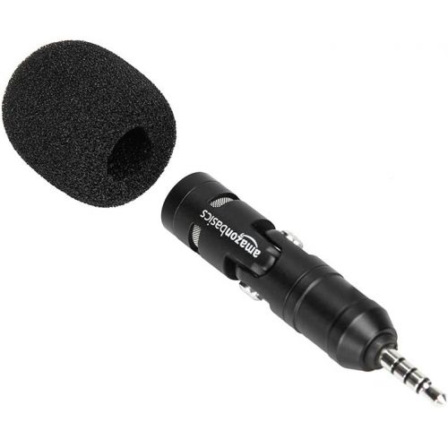  AmazonBasics Microphone for Smartphones with Clip - Black