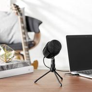AmazonBasics Desktop Mini Condenser Microphone With Tripod - Black