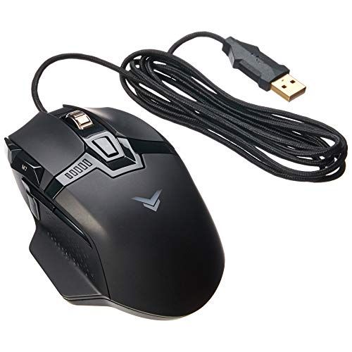  Amazon Basics PC Programmable Gaming Mouse Adjustable 12,000 DPI, Weight Tuning