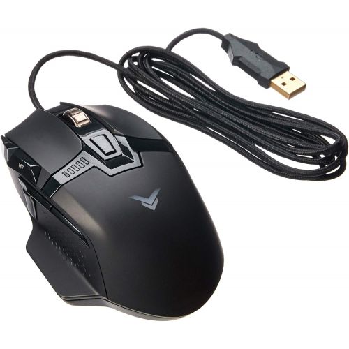  Amazon Basics PC Programmable Gaming Mouse Adjustable 12,000 DPI, Weight Tuning