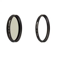 Amazon Basics Circular Polarizer Camera Lens Filter - 55 mm & UV Protection Camera Lens Filter - 58mm