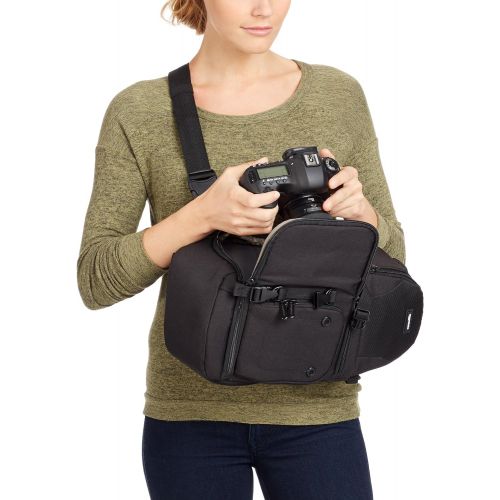  Amazon Basics Camera Sling Bag - 8 x 6 x 15 Inches, Black