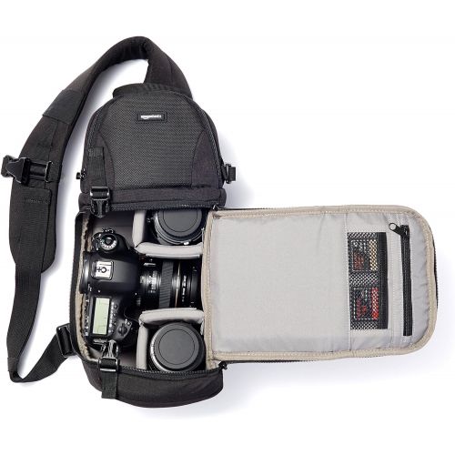  Amazon Basics Camera Sling Bag - 8 x 6 x 15 Inches, Black