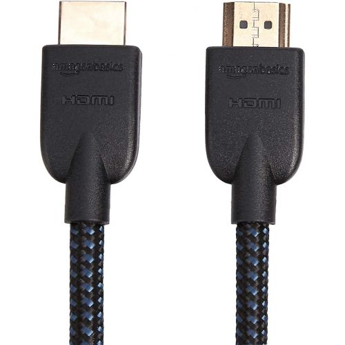  Amazon Basics High-Speed HDMI Cable (18Gbps, 4K/60Hz) - 10 Feet, Nylon-Braided