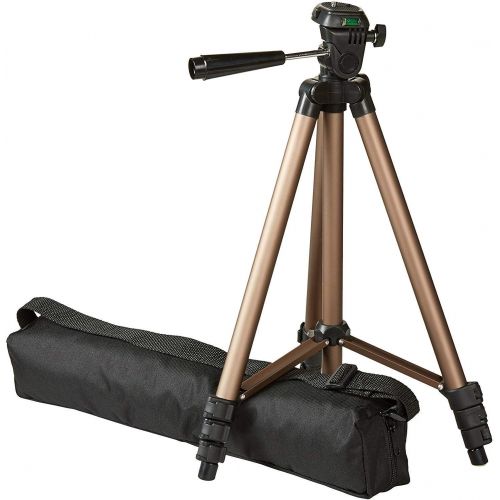  Amazon Basics Large DSLR Gadget Bag (Gray Interior) & Lightweight Camera Mount Tripod Stand with Bag - 16.5 - 50 Inches