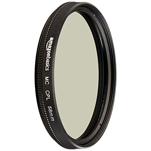  Amazon Basics Circular Polarizer Camera Lens Filter - 58 mm