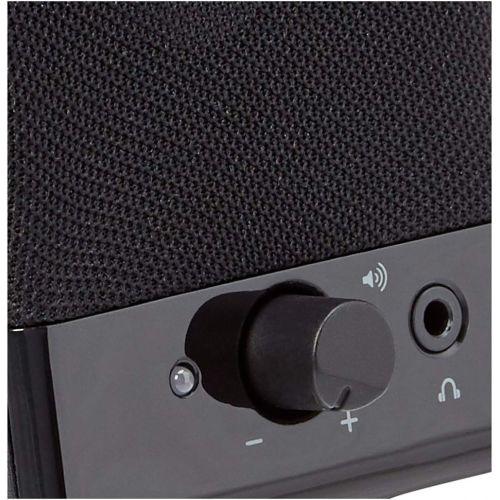  Amazon Basics Computer Speakers for Desktop or Laptop PC USB-Powered, Black