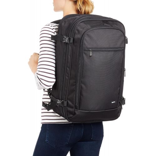  AmazonBasics Carry-On Travel Backpack - Black