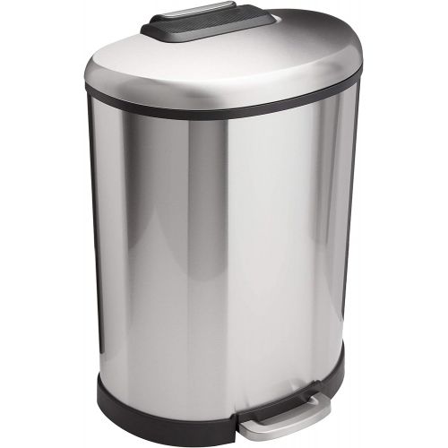  AmazonBasics D-Shaped Soft-Close Trash Can - 50L