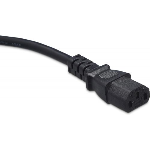  AmazonBasics Computer Monitor TV Replacement Power Cord - 10-Foot, Black