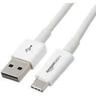 AmazonBasics USB Type-C to USB-A 2.0 Male Charger Cable, 9 Feet (2.7 Meters), White
