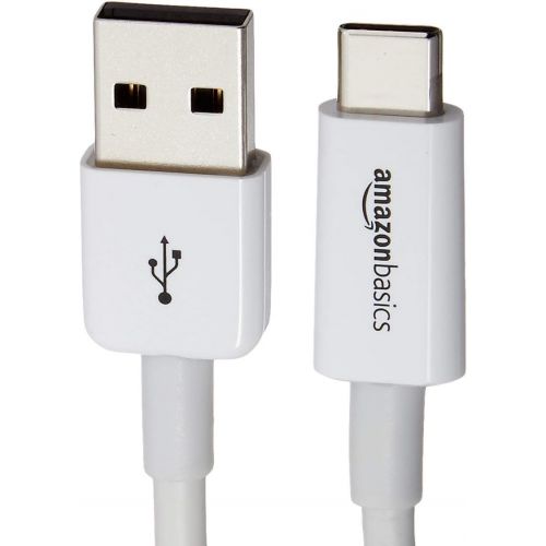  AmazonBasics USB Type-C to USB-A 2.0 Male Charger Cable, 9 Feet (2.7 Meters), White